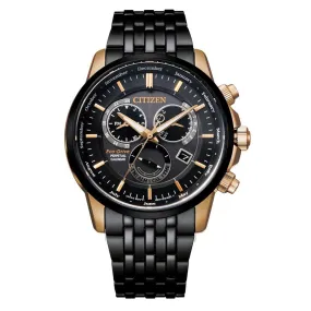 Citizen Men's Black &  Gold Ecodrive Perpetual Calender Watch BL8156-80E