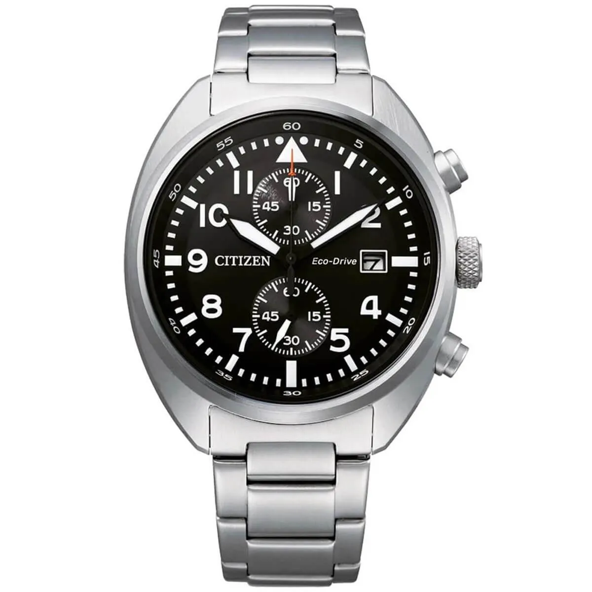 Citizen Men's Watch - Chronograph Black Dial Stainless Steel Bracelet | CA7040-85E