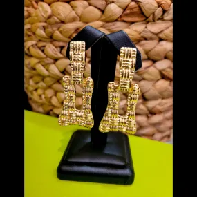 *Clip-on* Weaved Door Knocker Earrings