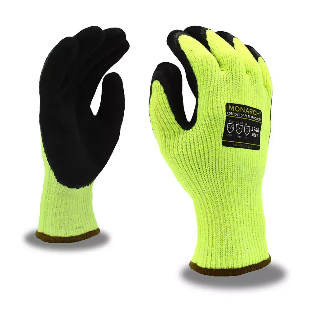 Cordova Safety Monarch Sub-Zero Cut Resistant Gloves - 7-Gauge ANSI Cut Level A5 - 3740