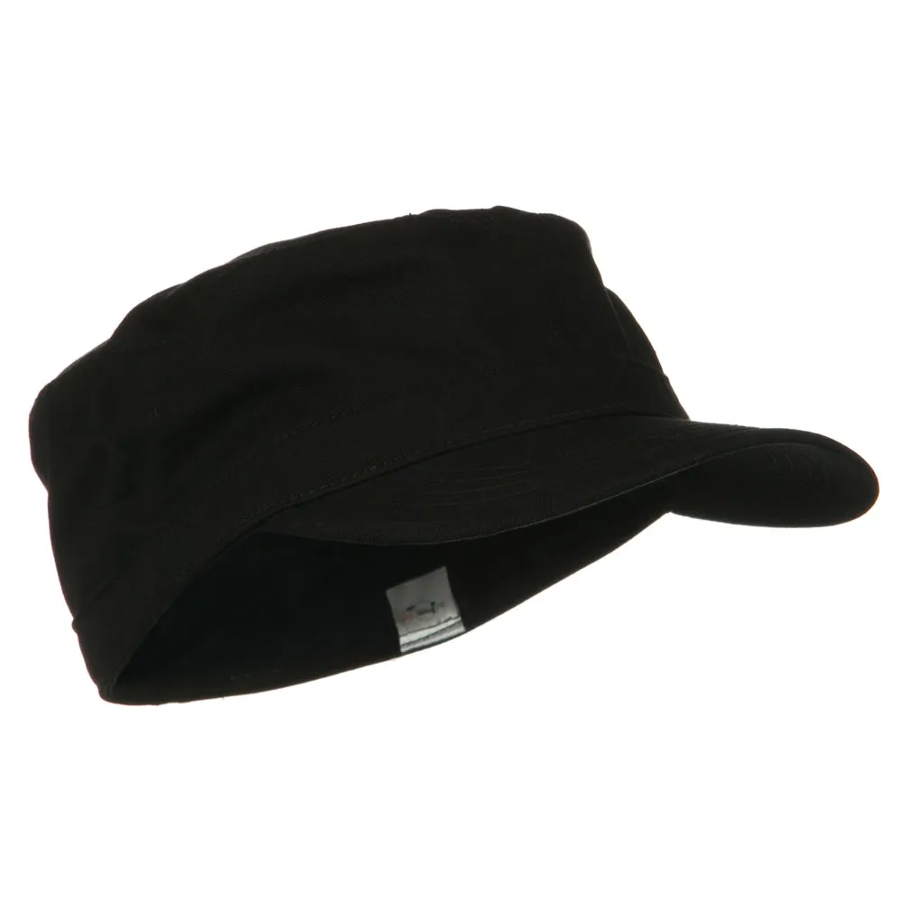 Cotton Fitted Military Cap