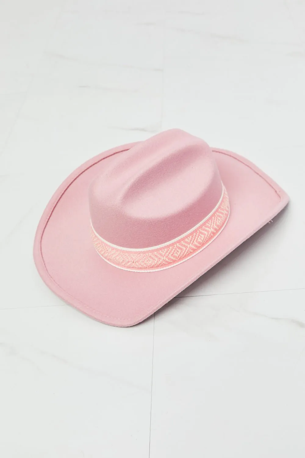 Cowgirl Hat in Blush Pink