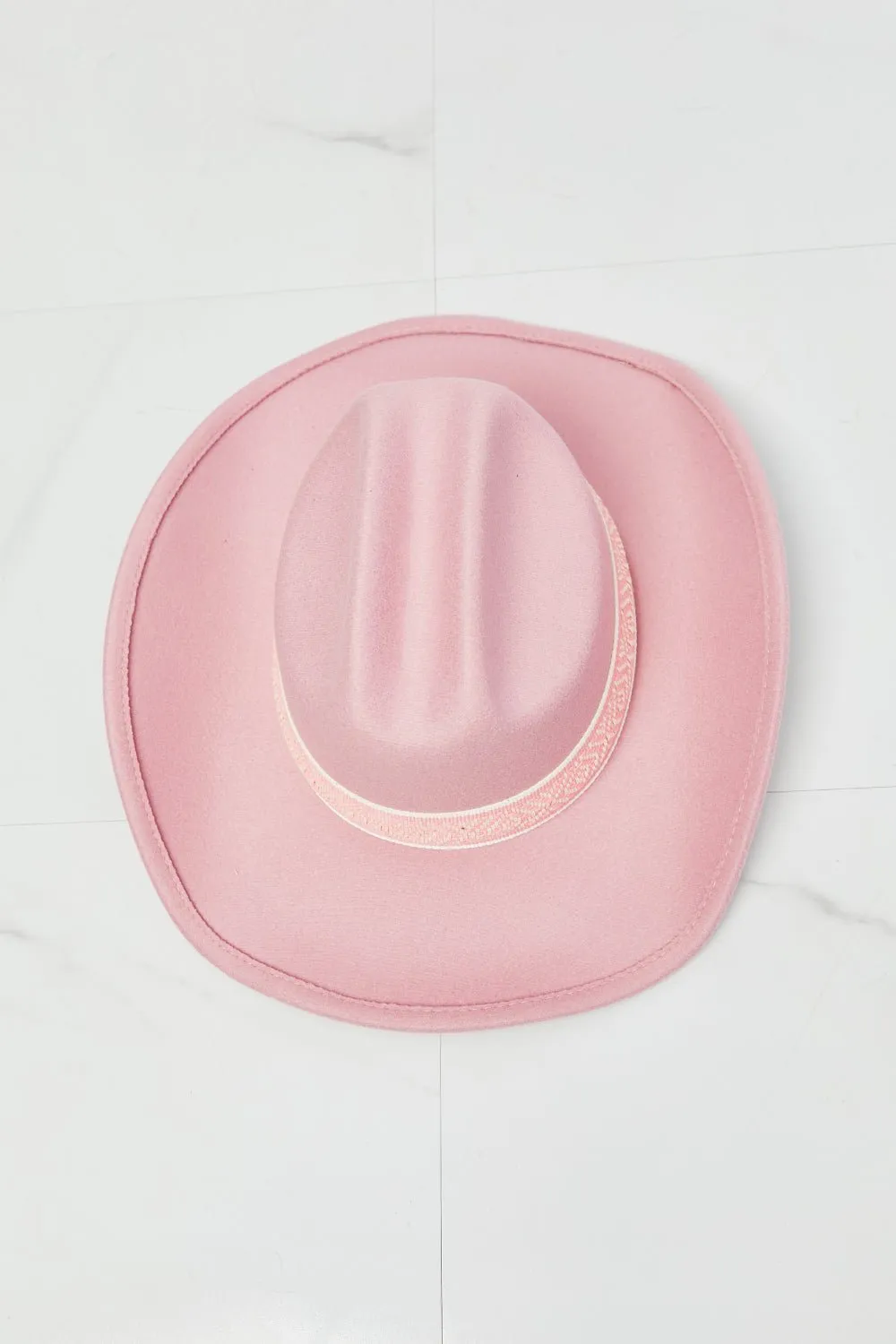 Cowgirl Hat in Blush Pink