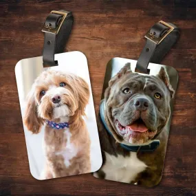 Custom Personalized Pet Photo Luggage Tags