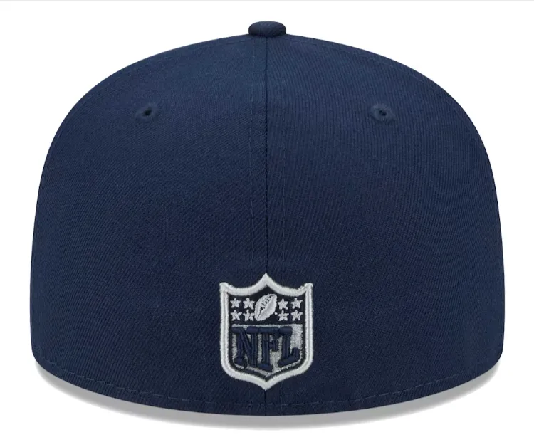 Dallas Cowboys Fitted New Era 59Fifty Main Cap Hat Navy