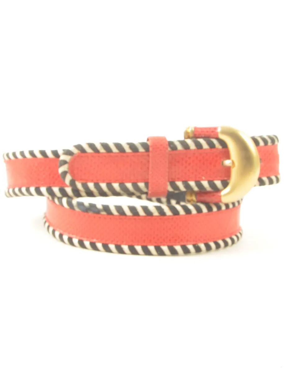 Decorative Trim Red Belt - M