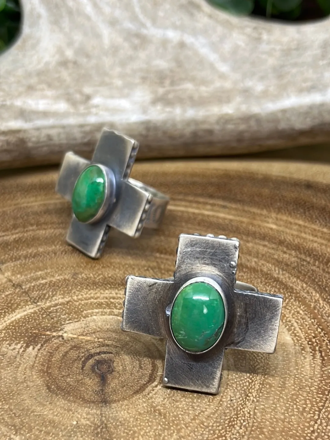 Denver Sterling Nevada Turquoise Cross Ring