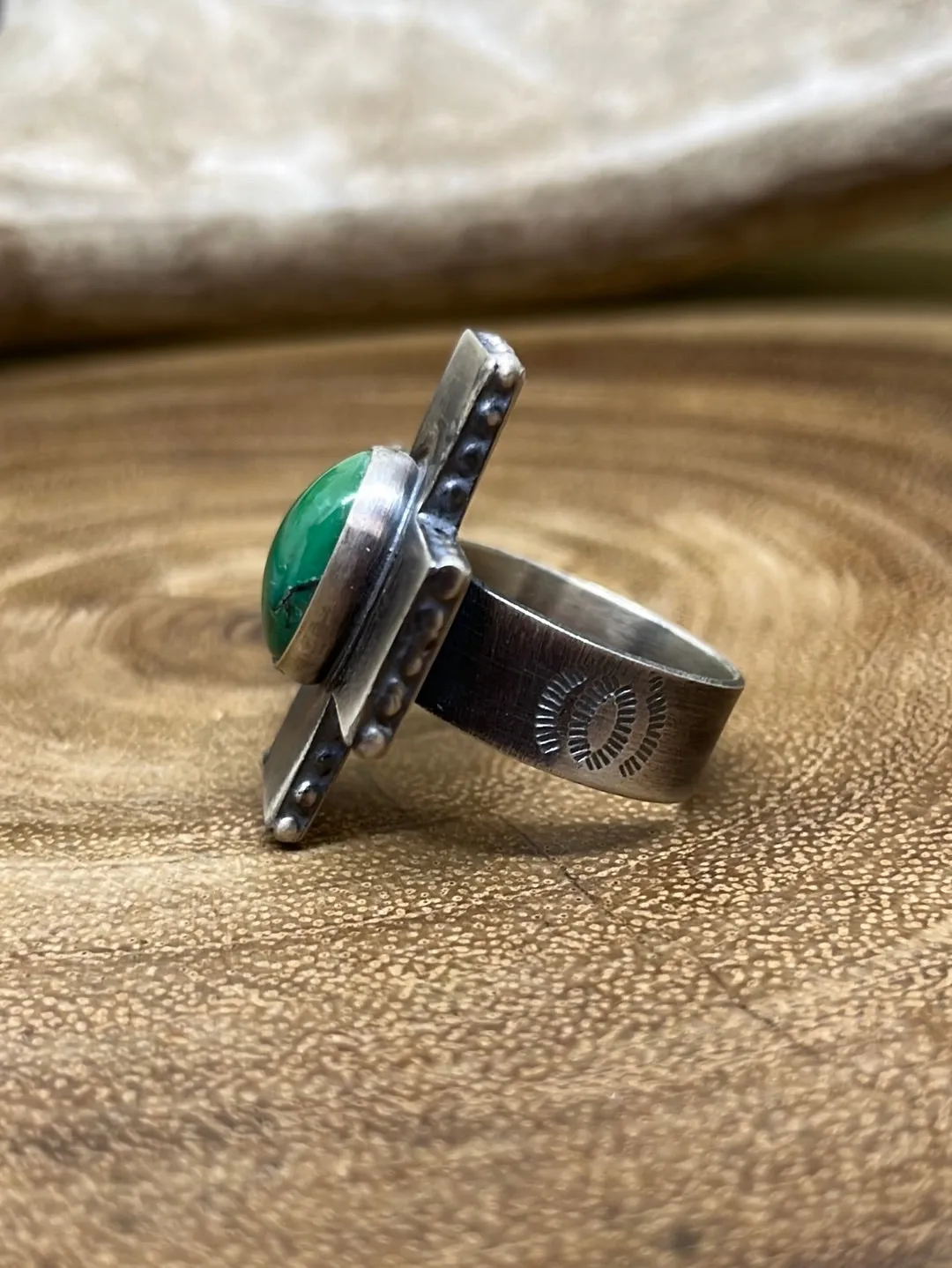 Denver Sterling Nevada Turquoise Cross Ring