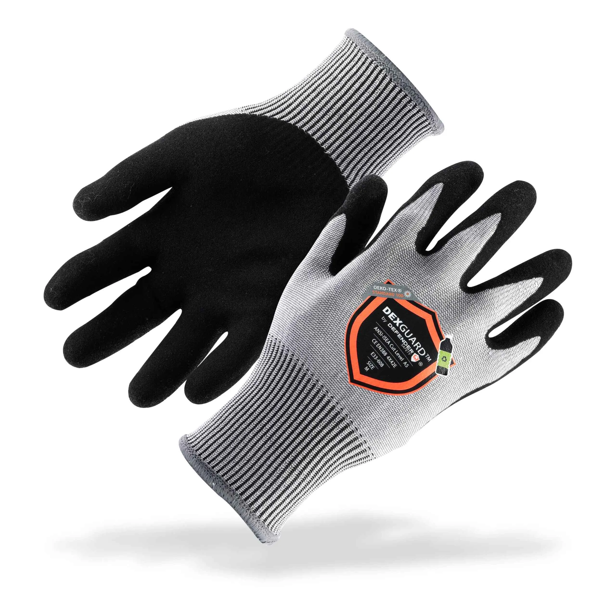 DEXGUARD™ A5 Cut Gloves, Cold Weather 13G Thermal Liner, Water Resistant, Level 4 Abrasion Resistant, Latex Coated