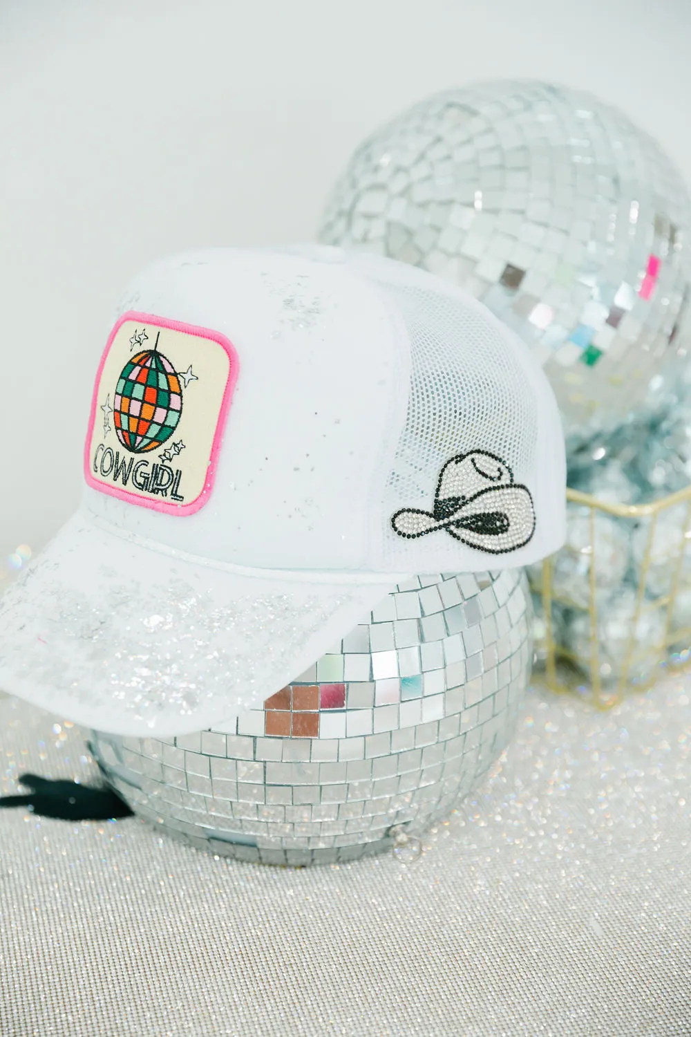 DISCO COWGIRL TRUCKER HAT