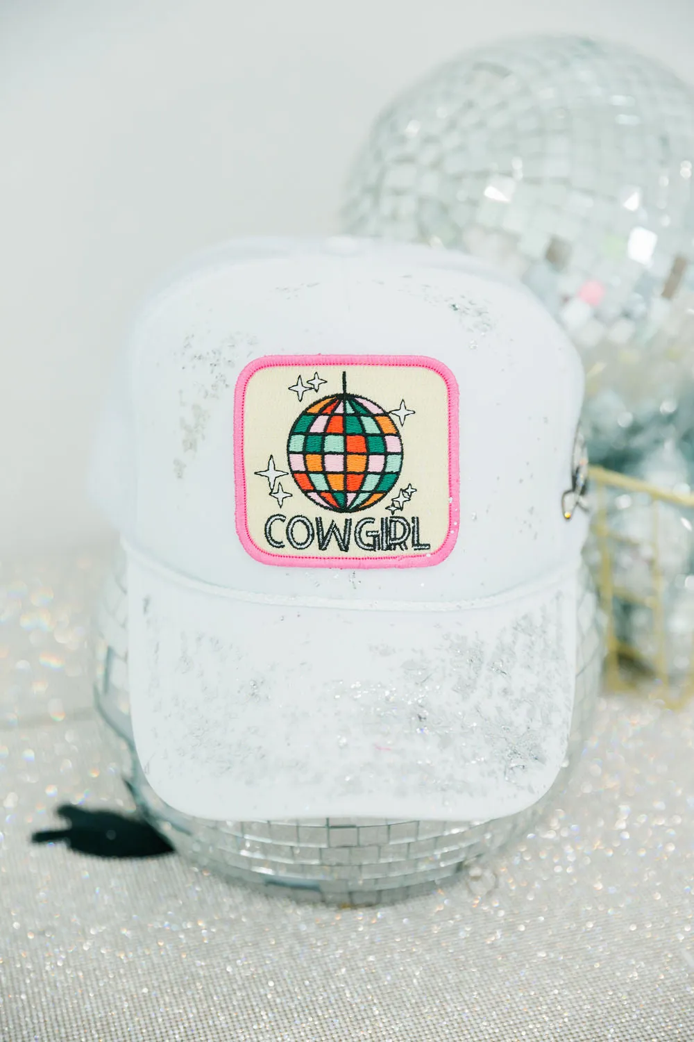 DISCO COWGIRL TRUCKER HAT
