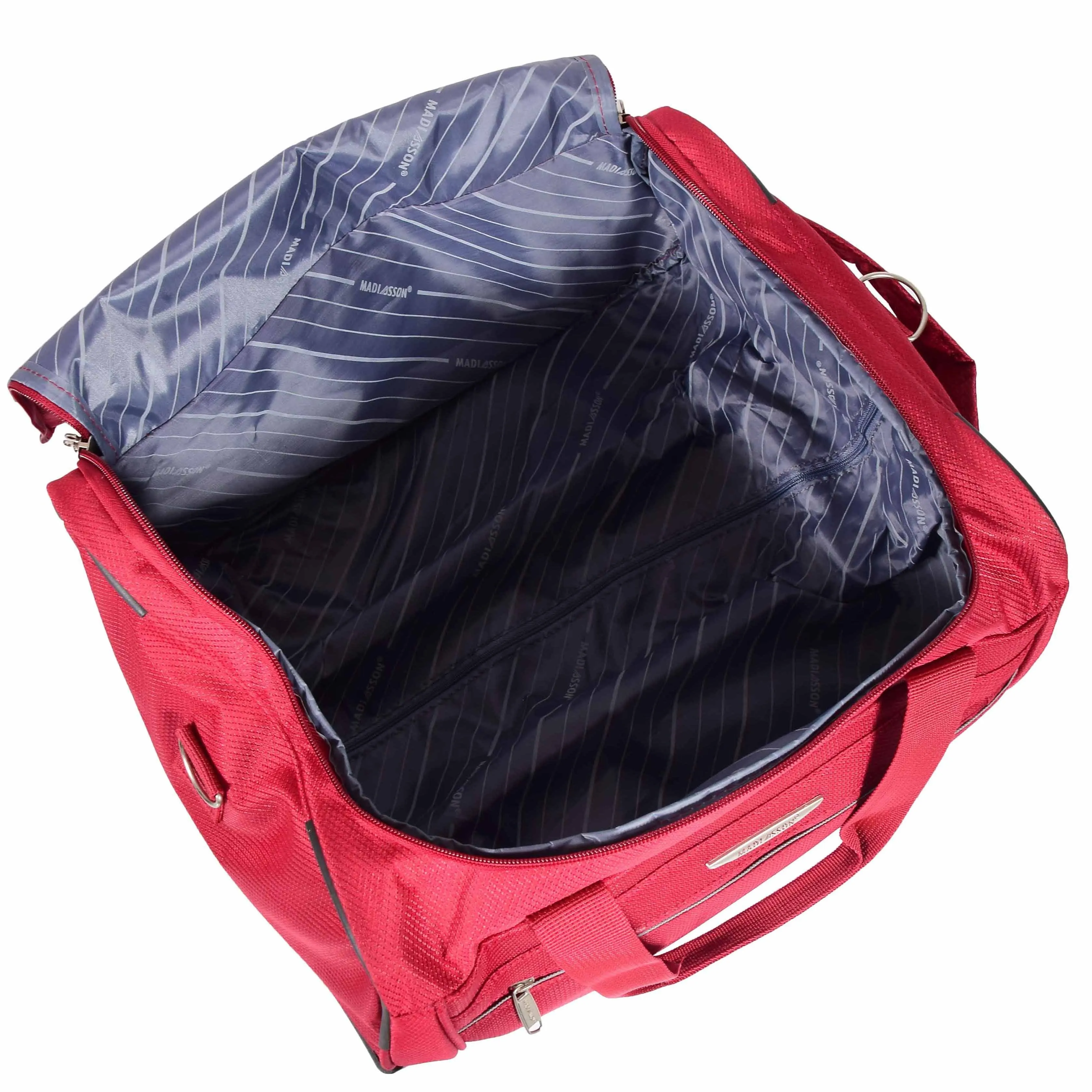 DR638 Weekend Travel Mid Size Bag Wheeled Holdall Duffle Red