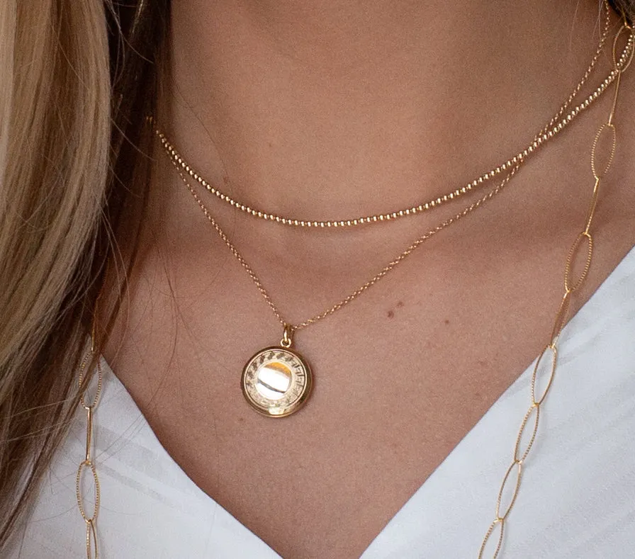 Enewton 16" Necklace Gold - Cherish Small Gold Locket