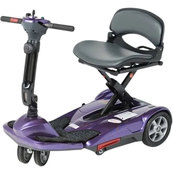 EV Rider Transport M Lightweight Folding Scooter - Electromagnetic Brakes For Safety Anti-Flat Tires For Seniors
