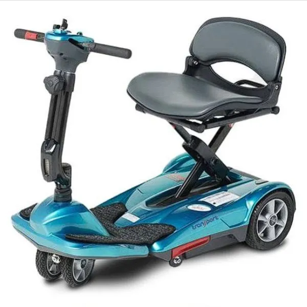 EV Rider Transport M Lightweight Folding Scooter - Electromagnetic Brakes For Safety Anti-Flat Tires For Seniors