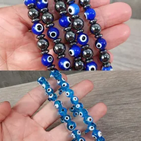 Evil Eye Protection Bracelet 8mm – Wholesale Beaded Jewelry