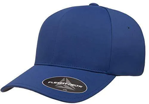 Flexfit Delta 180 Hat Seamless Fitted Cap Closed Back Stretch-fitted Performance Hat