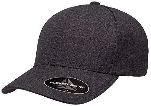 Flexfit Delta 180 Hat Seamless Fitted Cap Closed Back Stretch-fitted Performance Hat