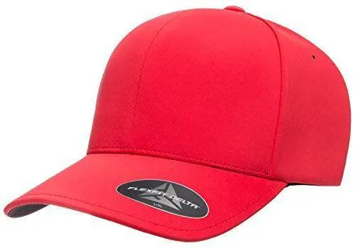 Flexfit Delta 180 Hat Seamless Fitted Cap Closed Back Stretch-fitted Performance Hat
