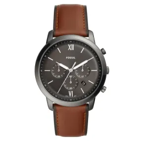 Fossil Men's Neutra Chronograph Brown Leather Watch Model FS5512