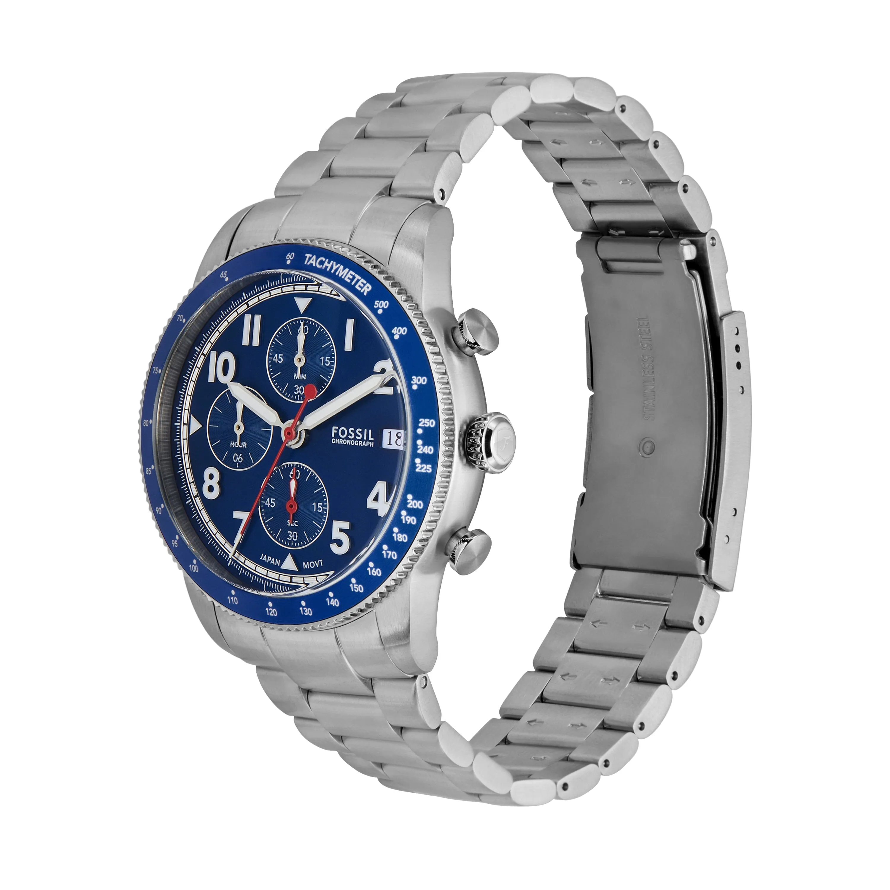 Fossil Sport Tourer Chronograph Stainless Steel Watch FS6047