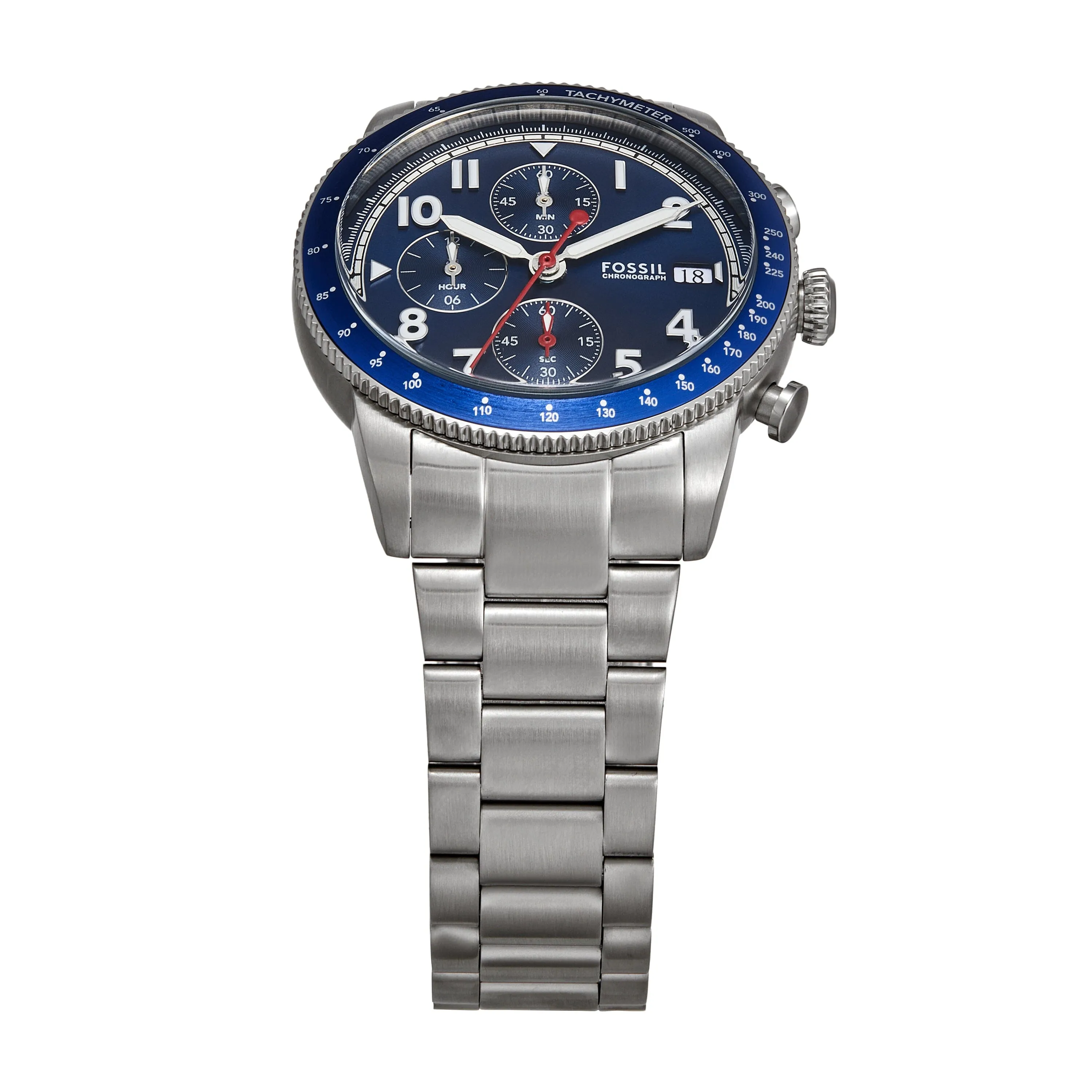 Fossil Sport Tourer Chronograph Stainless Steel Watch FS6047