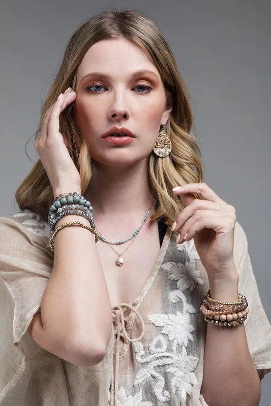 Four Layered Stretch Bracelet Set