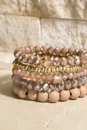 Four Layered Stretch Bracelet Set