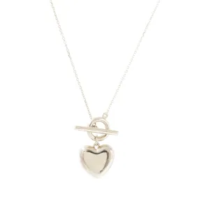 FRAICHE MINI SWEETHEART LOCKET NECKLACE - SILVER