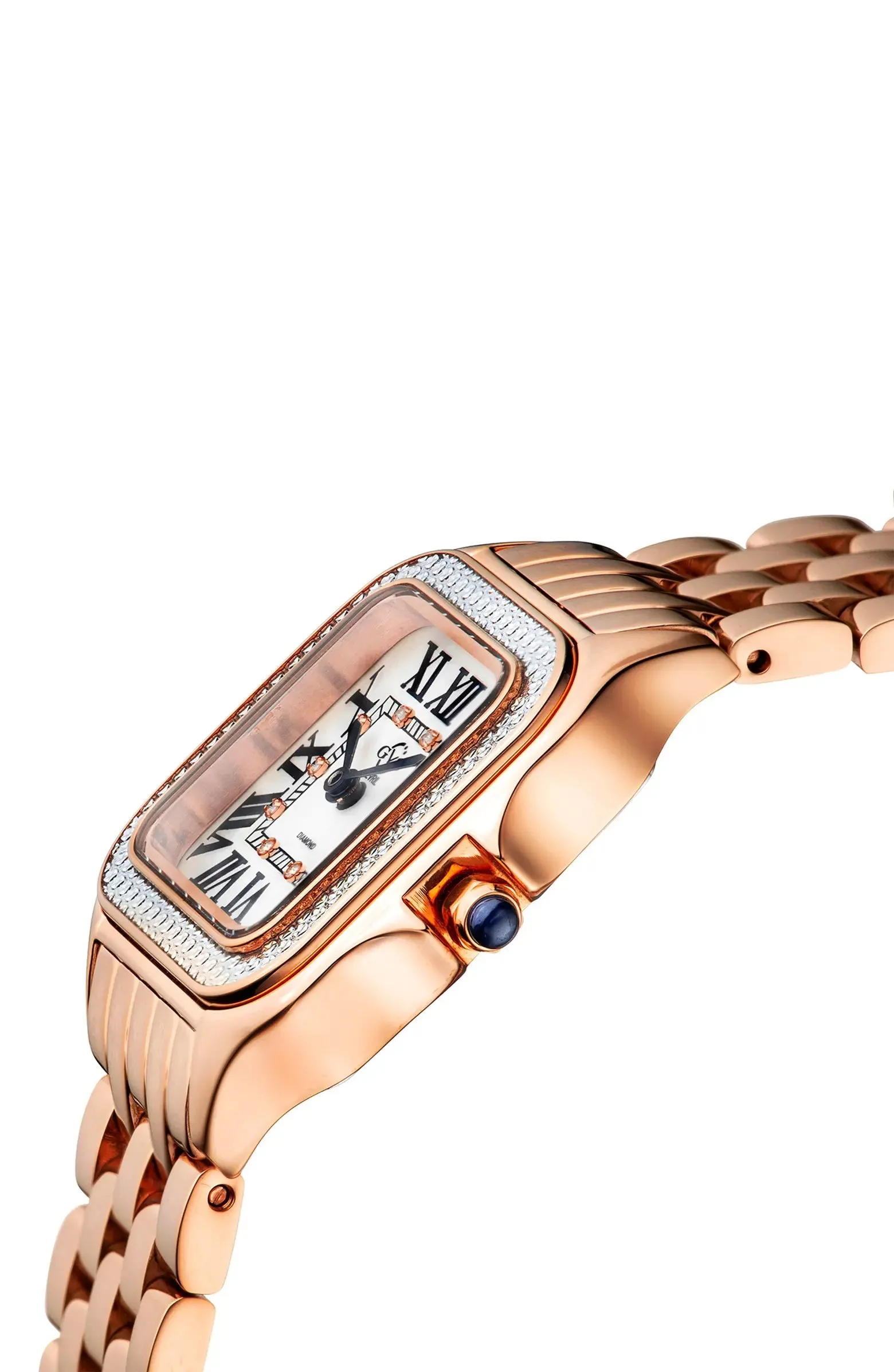 GEVRIL GV2 MILAN DIAMOND DIAL BRACELET WATCH