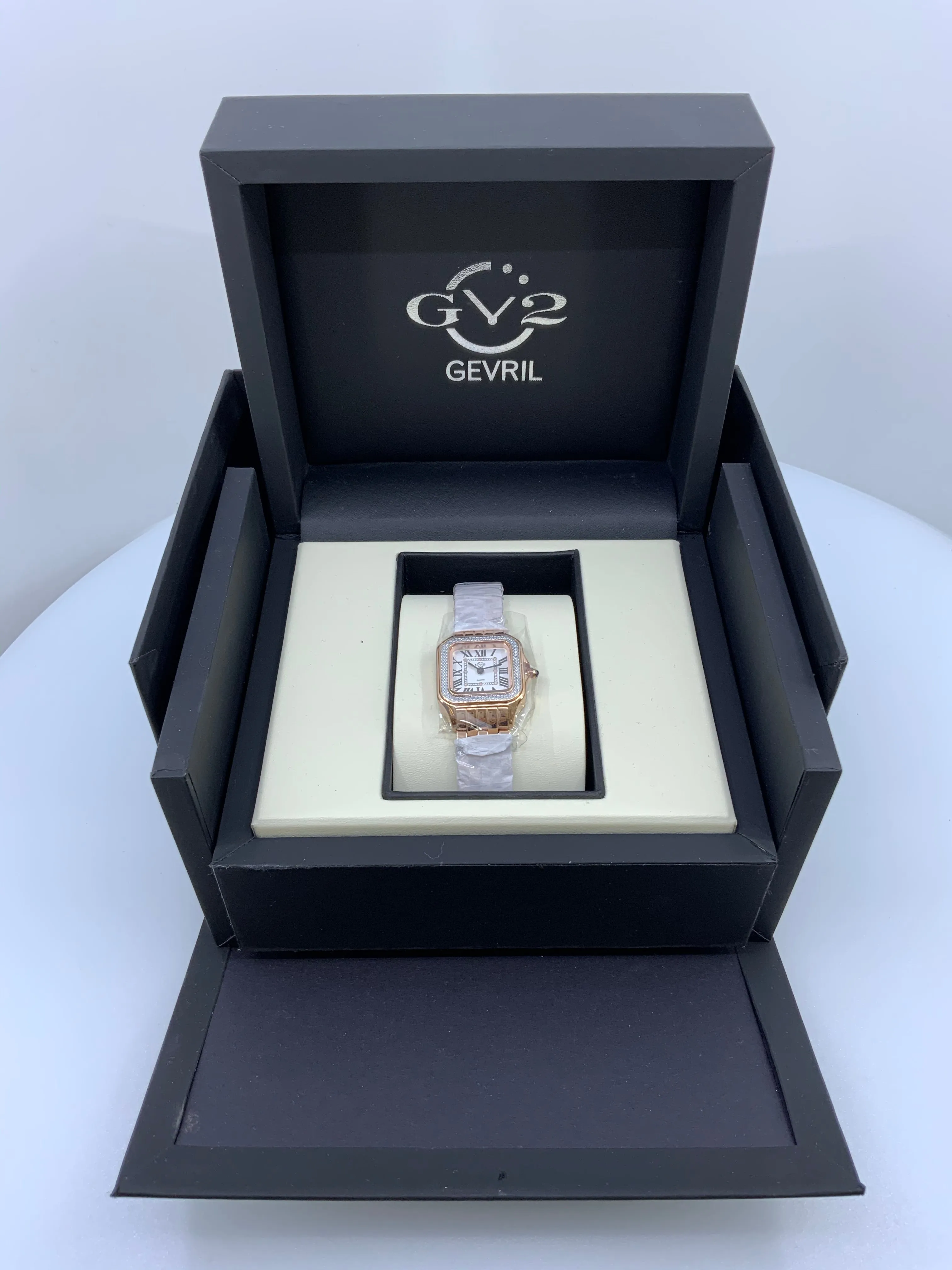 GEVRIL GV2 MILAN DIAMOND DIAL BRACELET WATCH