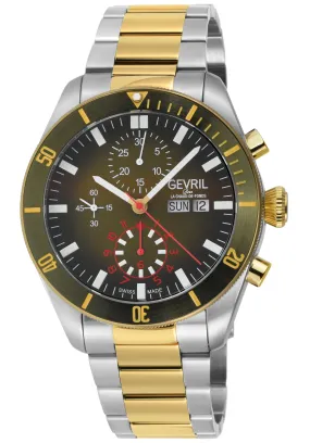 Gevril Men's Yorkville Chronograph 43mm Automatic Watch 48625B