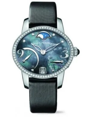 Girard Perregaux Cat's Eye Mother of Pearl Moonphase Diamond Dial 18K White Gold Ladies Watch 80485D53A661-JK6A Girard Perregaux Cat's Eye Mother of Pearl Moonphase Diamond Dial 18K White Gold Ladies Watch 80485D53A661-JK6A
