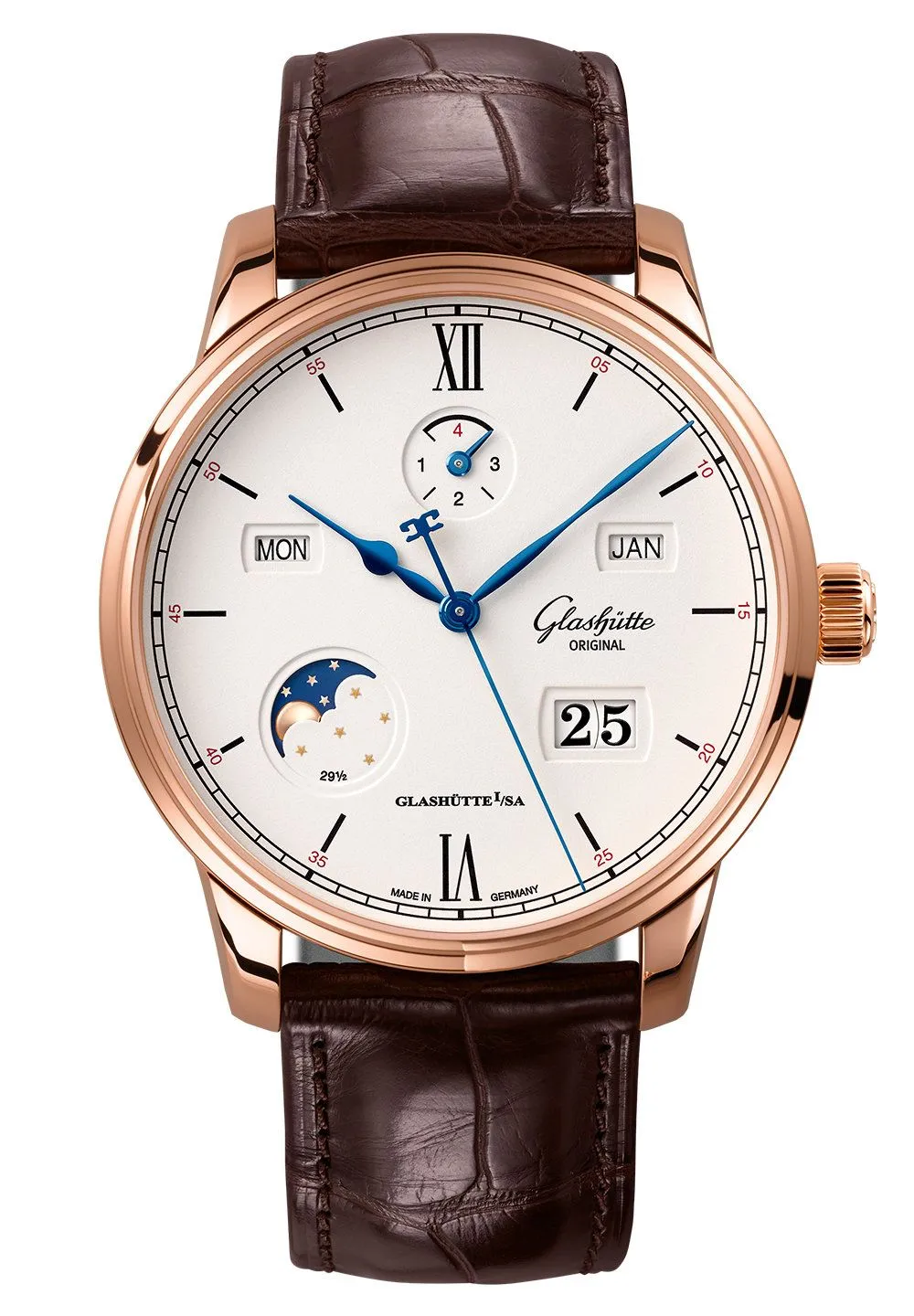 Glashutte Original Senator Excellence Perpetual Calendar Red Gold Men's Watch