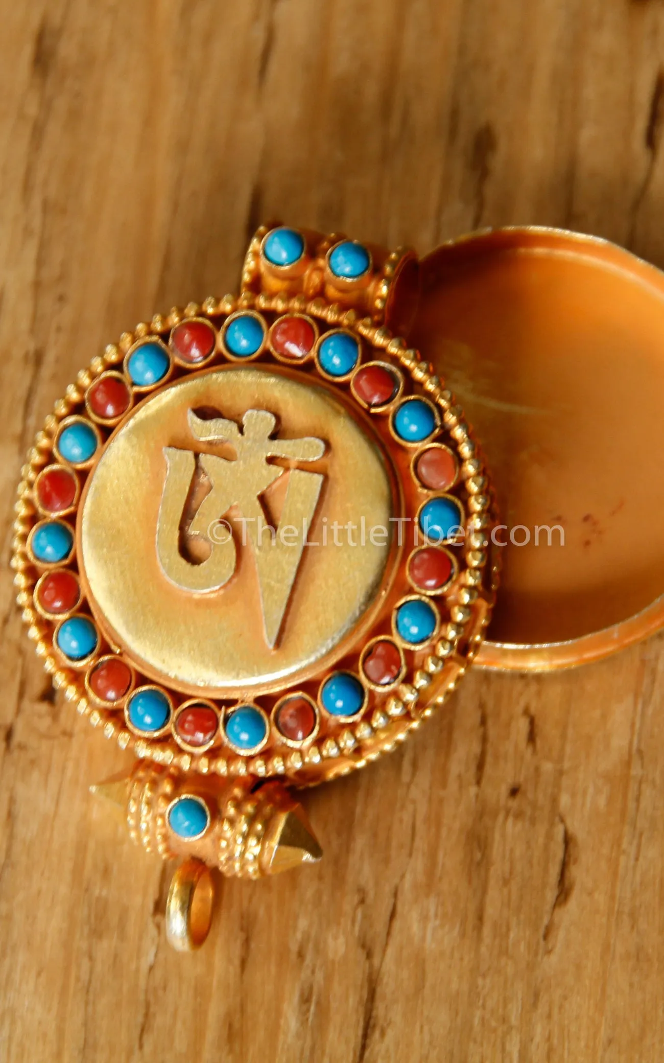 Gold Om Locket Pendant
