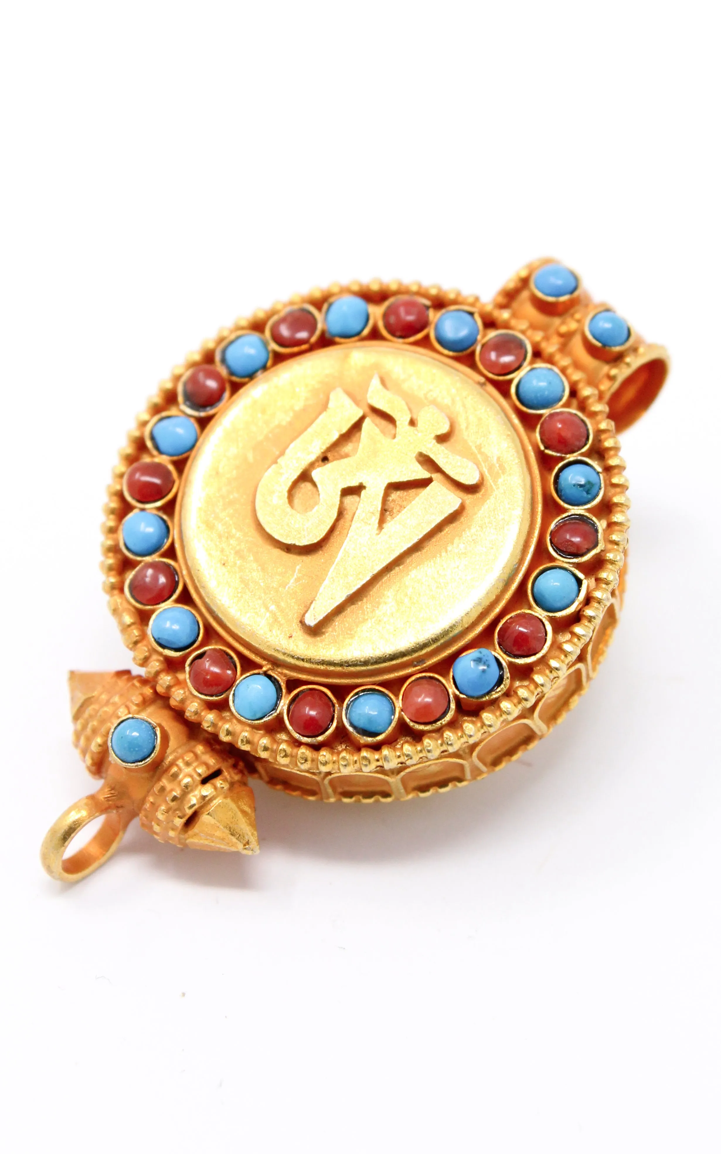 Gold Om Locket Pendant