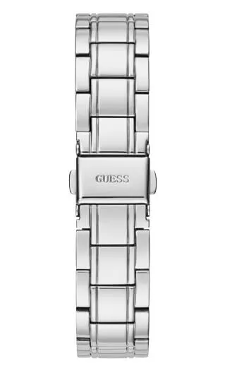 Guess Clear Cut Silver Watch