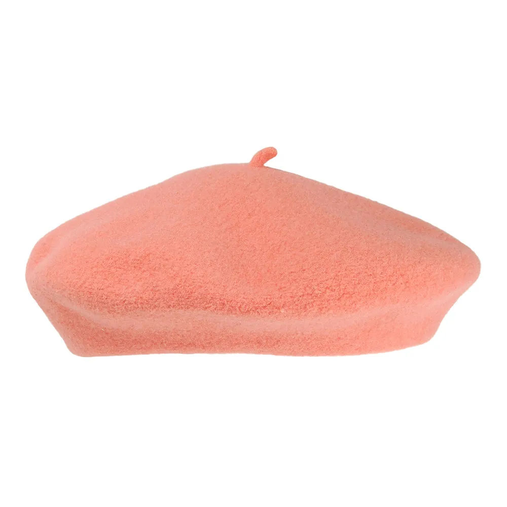 Héritage par Laulhère Kids Petit Basque Merino Wool Beret - Coral