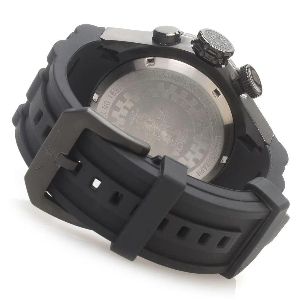 Invicta 16974 Men's I-Force Chronograph Black Dial Silicone Rubber Strap Watch