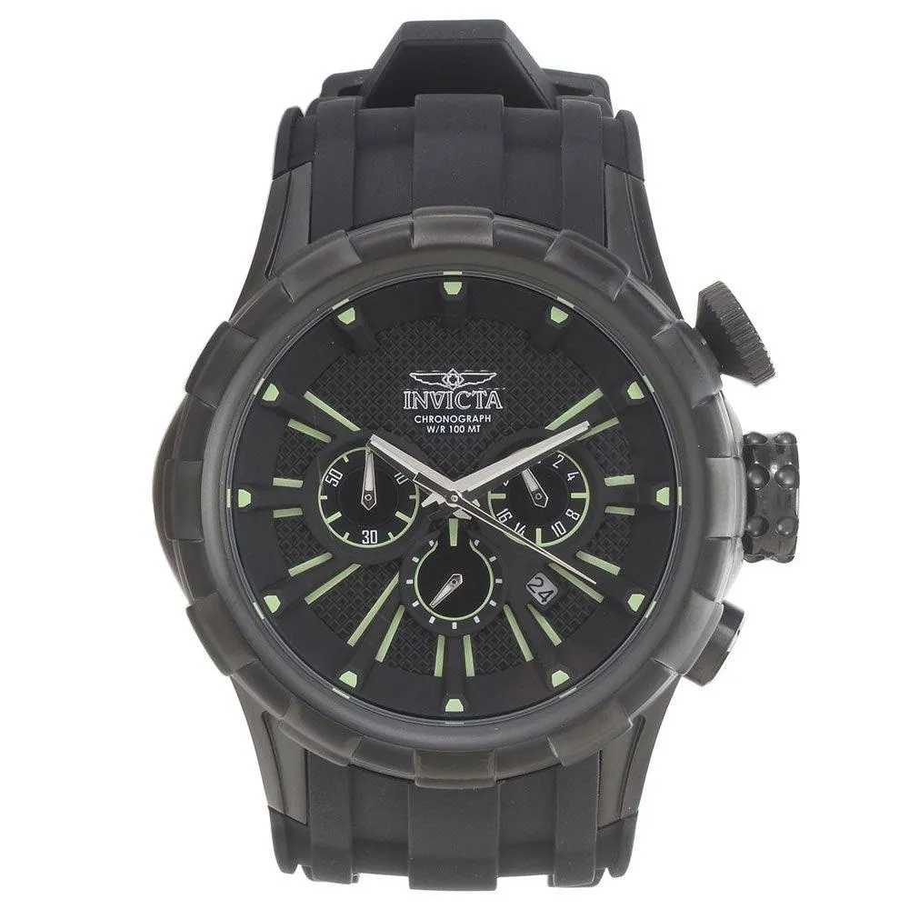 Invicta 16974 Men's I-Force Chronograph Black Dial Silicone Rubber Strap Watch
