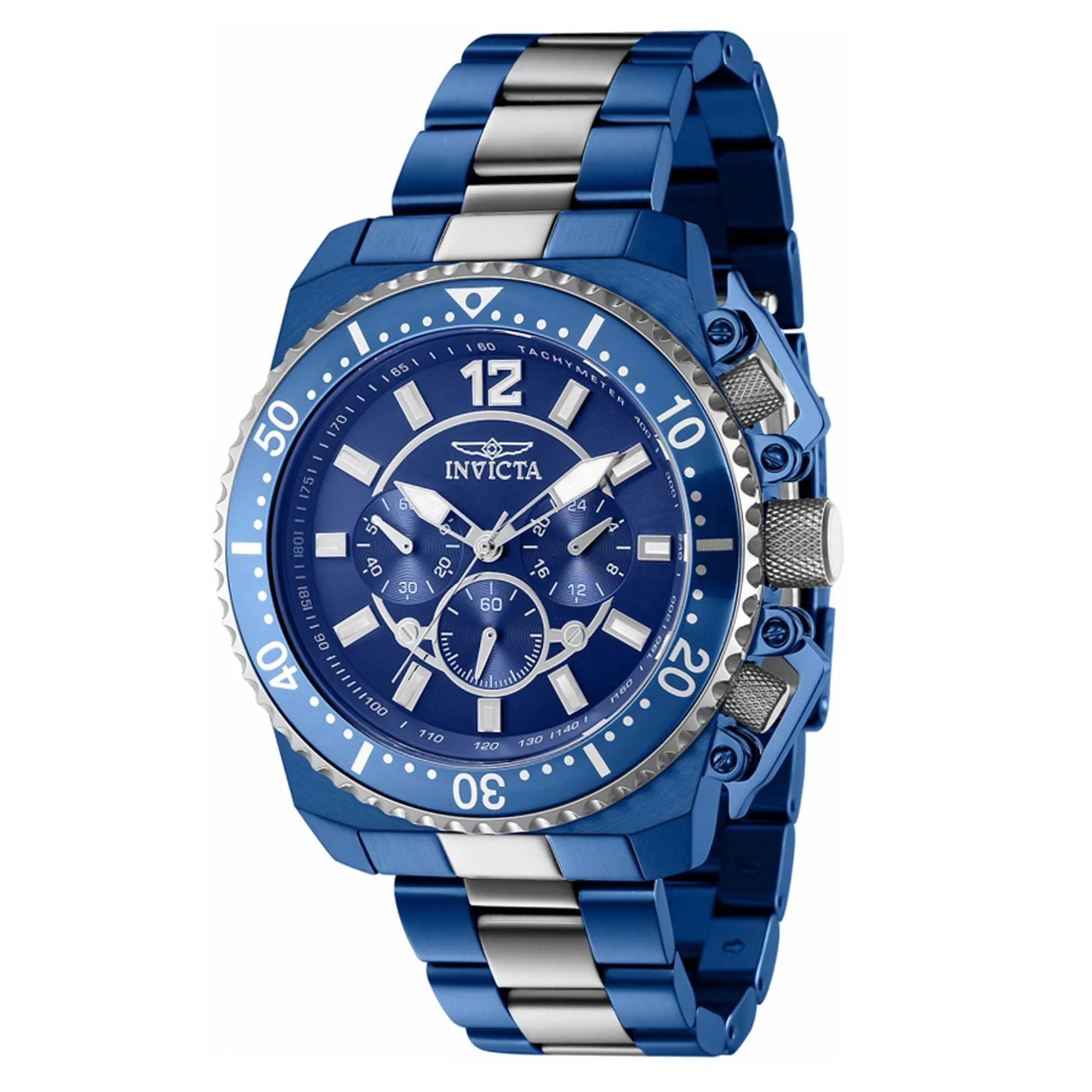 Invicta Men's Chrono Watch - Pro Diver Two Tone Stainless Steel Bracelet | 40901