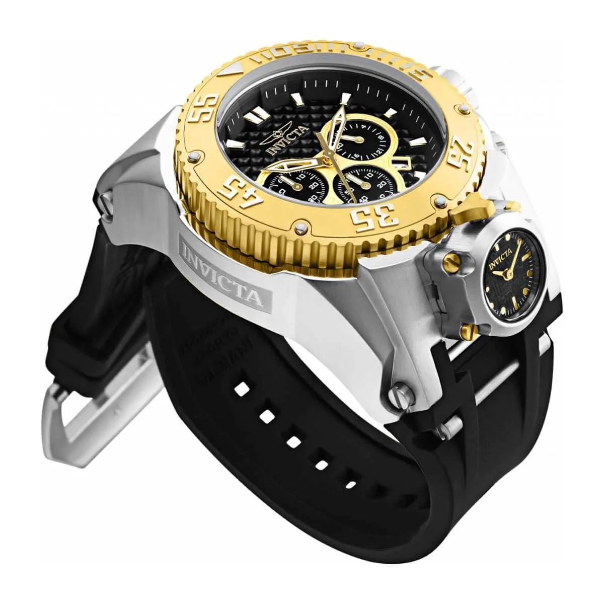 Invicta Men's Chronograph Watch - Bolt Zeus Magnum Diver Black and Gold Dial | 31442