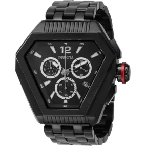 Invicta Men's Chronograph Watch - Speedway Quartz Day-Date Black Bracelet | 46099