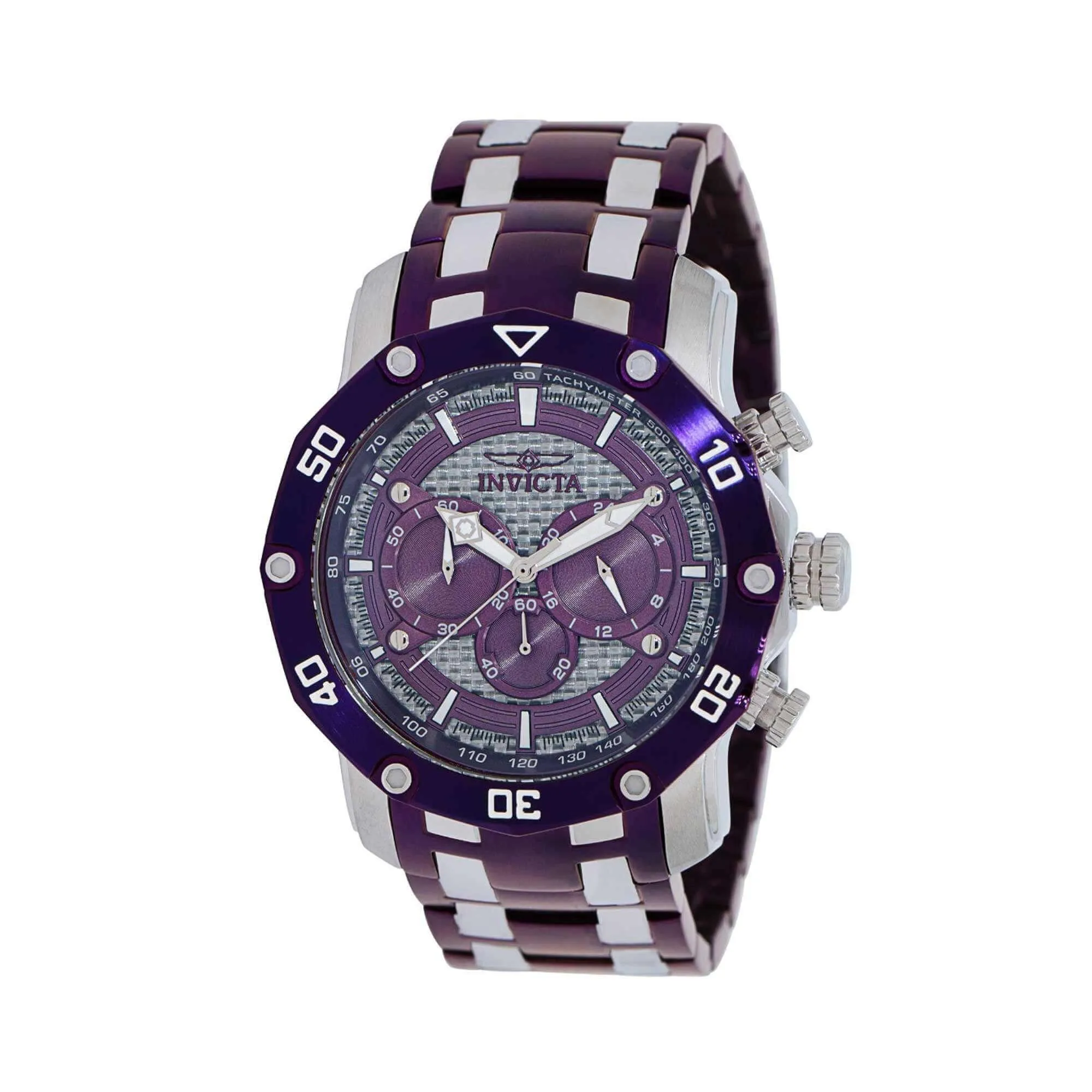 Invicta Men's Quartz Watch - Pro Diver Chronograph Two Tone Steel Bracelet | 40681
