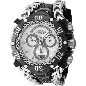 Invicta Men's Watch - Masterpiece Chronograph Black and Silver Strap Quartz | 44621