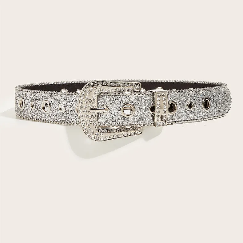 KalonBd Trendy rhinestone belt