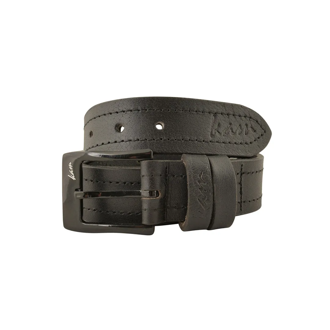 KAM Leather Stitch Pattern Belt