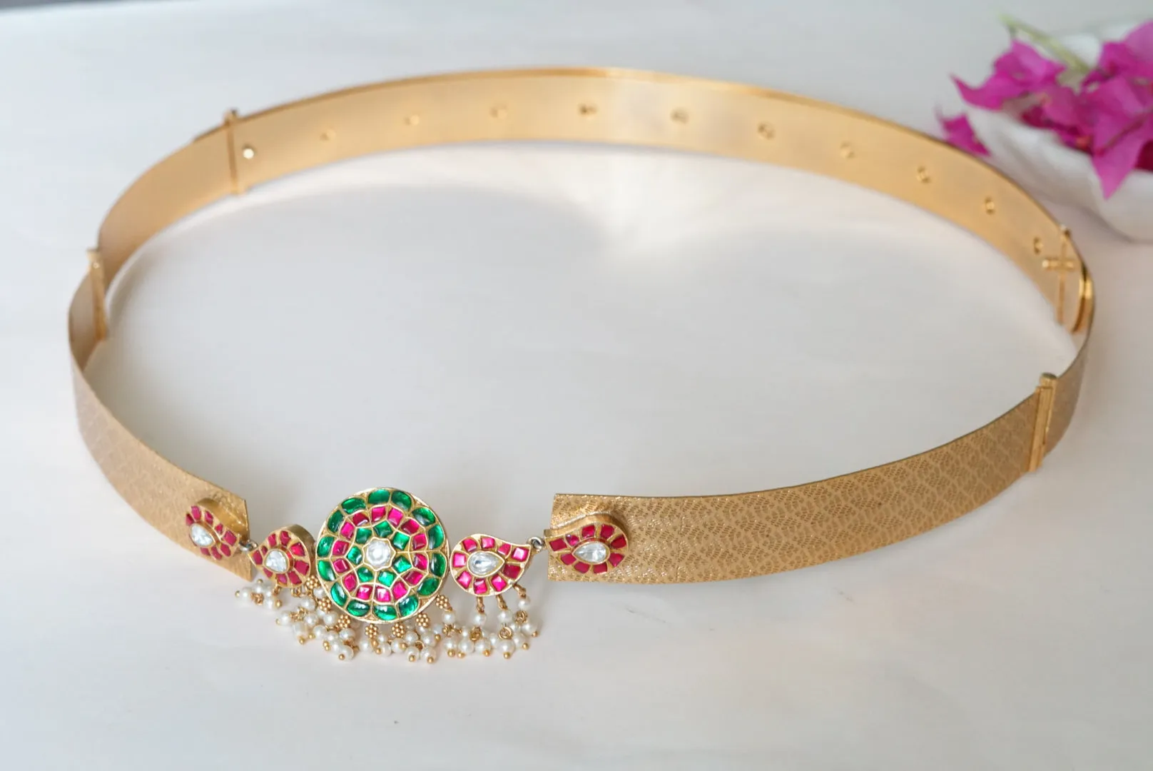 Kundan waist belt (9-121)(AK)
