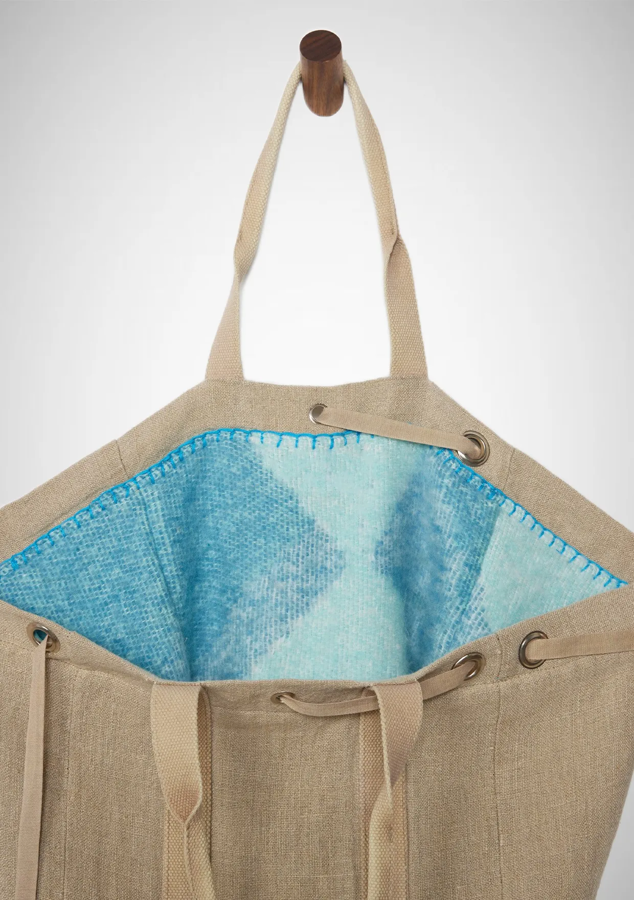 Large Reversible Fuzzy Abstract Shopper Tote Bag