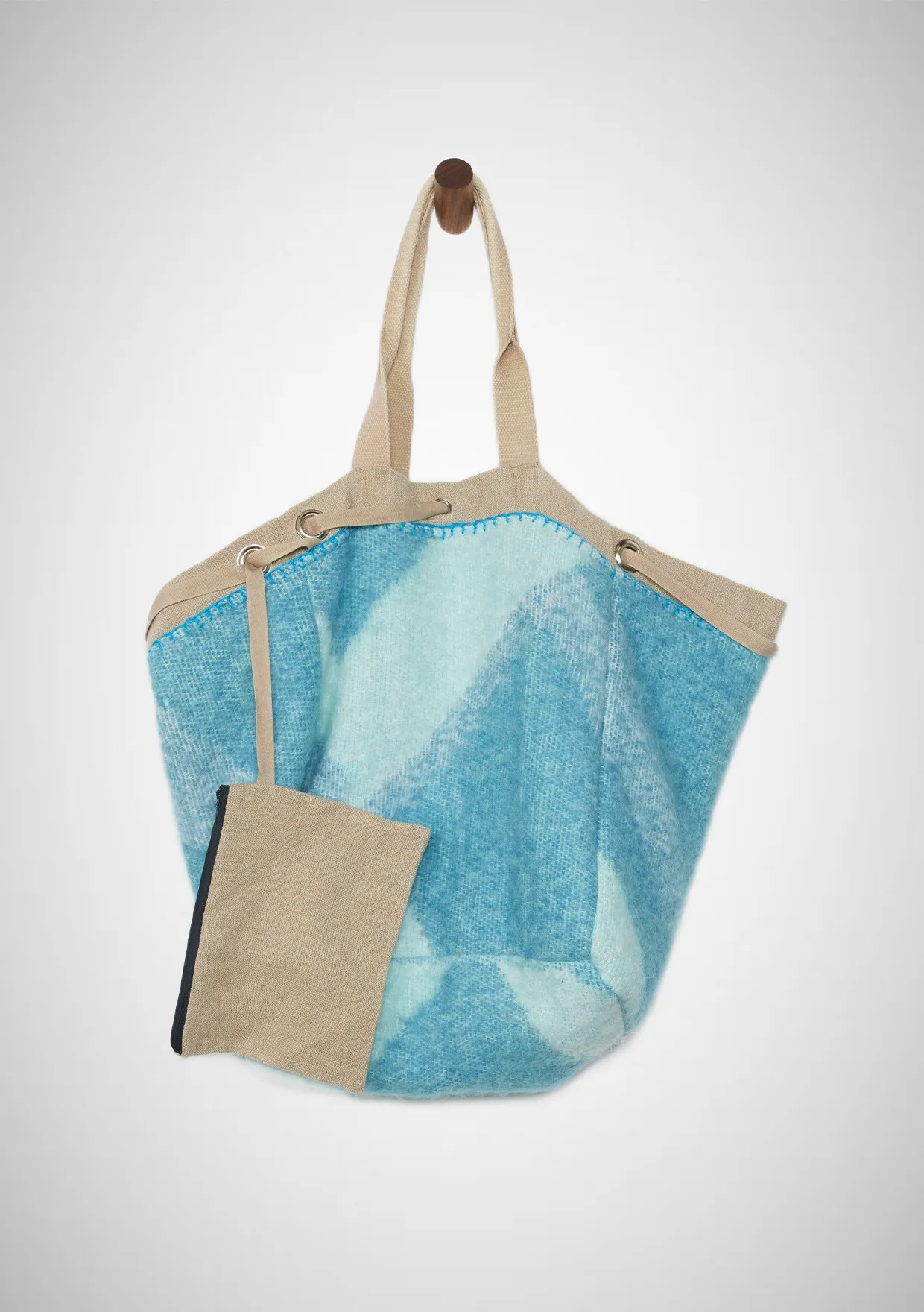 Large Reversible Fuzzy Abstract Shopper Tote Bag